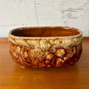 Rustic Brown Ceramic Planter
